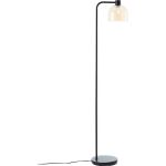 Brilliant Standing Light Casto Glass Metal Black Beige | Suitable for 1x E27