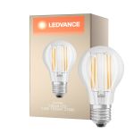 Ledvance Classic LED E27 Pear Filament Clear 7.5W 1055lm - 827 Extra Warm White | Dimmable - Replaces 75W