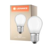 Ledvance  Classic LED E27 Ball Filament Frosted 2.5W 250lm - 827 Extra Warm White | Replaces 25W