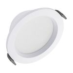 Ledvance LED Downlight Comfort Opal Aluminium White 13W 1430lm 180D - 930-940 CCT | 116mm - Cutout 100mm - IP44 - Best Colour Rendering - Zigbee Dimmable 