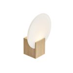 Nordlux Hester Wall Light Glass Wood - 9.5W 900lm - 930 Warm White | IP44 - Best Colour Rendering - 3-Step Dimmable