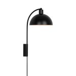 Nordlux Ellen 20 Wall Light Metal and Textile Black | Suitable for E14