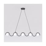 Emibig Pendant Sinus Steel Black | Suitable for 5x G9 - Max 8W