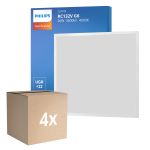 Multipack 4x Philips LED Panel CoreLine RC132V 26W 3600lm - 840 Cool White | 60x60cm - UGR <22