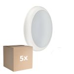 Multipack 5x Philips LED Bulkhead Ledinaire WL070V Gen 2 White 17W 1700lm - 830-840 CCT | 300mm - IP65