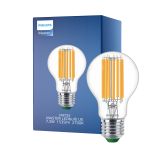 Philips MASTER LED Bulb Ultra Efficient E27 Pear Clear 7.3W 1535lm - 827 Extra Warm White | Replaces 100W