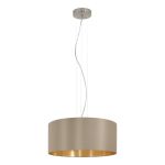 Eglo Pendant Maserlo Steel Satin Nickel | Suitable for 3x E27
