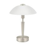 Eglo Table Lamp Solo 1 Steel Satin Nickel | IP20 - Suitable for 1x E14 