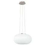 Eglo Pendant Optica Steel Satin Nickel | Suitable for 2x E27