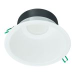 Philips LED Downlight Coreline DN142B Aluminium White 10.7W 1200lm 60D - 840 Cool White | Cutout 155mm - IP54 - Dimmable - White Reflector
