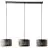 Brilliant Tyas Pendant Metal Black Gold | Suitable for 3x E27
