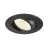 SLV New Tria Universal 68 Spot Aluminium Black Round 8.6W 600lm 60D - 925-930-940 CCT | Cutout 68mm -  Best Colour Rendering - Dimmable 