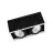 Ledvance LED Spot Square Multi Tiltable Black-White 2x30W 5400lm 38D - 830 Warm White | Cutout 320x160mm