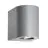 Nordlux Canto 2 Wall Light Aluminium Grey Up & Down - 10.6W 500lm - 830 Warm White | IP44