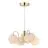 Nordlux Franca Pendant 4-Spot Metal and Glass Brass | Suitable for 4x E14