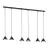 Emibig Pendant Elit Steel Black | Suitable for 6x GX53 - Max 12W