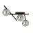 Emibig Ceiling Light Smart Steel Black | Suitable for 3x E14 - Max 10W