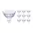 Multipack 10x Philips Master Value LED Spot GU5.3 MR16 5.8W 450lm 60D - 927 Extra Warm White | Best Colour Rendering - Dimmable - Replaces 35W