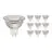 Multipack 10x Noxion LED Spot GU5.3 MR16 4.4W 345lm 36D - 840 Cool White | Dimmable - Replaces 35W