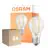 Multipack 6x Osram LED Superstar E27 Pear Filament Clear 7.5W 1055lm - 940 Cool White | Best Colour Rendering - Dimmable - Replaces 75W