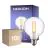 Multipack 10x Noxion Lucent Filament LED E27 Globe Clear 7W 806lm - 827 Extra Warm White | Dimmable - Replaces 60W