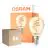Multipack 6x Osram Vintage 1906 LED Classic Slim E14 Pear Filament Gold 4.9W 470lm - 922 Extra Warm White | Best Colour Rendering - Dimmable - Replaces 40W