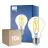 Multipack 10x Philips Master LED E27 Pear Filament Clear 7.2W 1055lm - 922-927 Dim To Warm | Best Colour Rendering - Dimmable - Replaces 75W