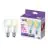 Duopack 2x WiZ Smart LED E27 Pear Frosted 8W 806lm | Best Colour Rendering - Dimmable - Replaces 60W