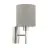 Eglo Wall Light Pasteri Steel Satin Nickel | IP20 - Suitable for 1x E27 