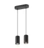 SLV Asto Aluminium Black | Suitable for 2x GU10