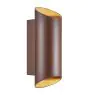 Nordlux Nico Wall Light Aluminium Rusty Up & Down | IP54 - Suitable for 2x GU10