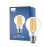 Philips MASTER LED Bulb Ultra Efficient E27 Pear Clear 5.2W 1095lm - 827 Extra Warm White | Replaces 75W