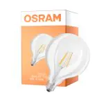 Osram Classic LED E27 Globe Filament Clear 4W 470lm - 827 Extra Warm White | Replaces 40W - UKCA Version