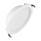 Ledvance LED Downlight Comfort Opal Aluminium White 30W 3600lm 180D - 930-940 CCT | 215mm - Cutout 200mm - IP44 - Best Colour Rendering - Zigbee Dimmable 