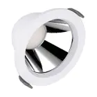 Ledvance LED Downlight Comfort Aluminium White 13W 1430lm 55D - 930-940 CCT | 116mm - Cutout 100mm - IP44 - Best Colour Rendering - UGR