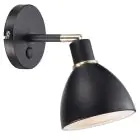 Nordlux Ray Wall Light Metal Black | Suitable for E14
