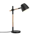 Nordlux Table Lamp Theo Metal and Wood Black | Suitable for GU10