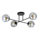 Emibig Ceiling Light Roma Steel Black | Suitable for 4x E14 - Max 10W