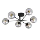 Emibig Ceiling Light Roma Steel Black | Suitable for 6x E14 - Max 10W