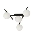 Emibig Ceiling Light Smart Steel Black | Suitable for 4x E14 - Max 10W