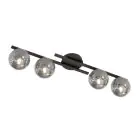 Emibig Ceiling Light Kairo Steel Black | Suitable for 4x E14 - Max 10W