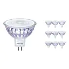 Multipack 10x Philips Corepro LED Spot GU5.3 MR16 7W 621lm 36D - 830 Warm White | Replaces 50W