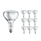 Multipack 10x Philips BR125 IR 250W E27 230-250V Clear