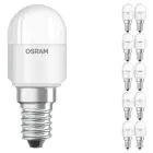 Multipack 10x Ledvance LED Special T26 E14 Tubular Frosted 2.3W 200lm - 827 Extra Warm White | Replaces 20W