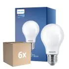Multipack 6x Philips MASTERValue LED E27 Pear Frosted 11.2W 1521lm - 940 Cool White | Best Colour Rendering - Dimmable - Replaces 100W