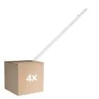 Multipack 4x Ledvance LED Waterproof Batten Damp Proof Eco Slim 36W 4320lm - 840 Cool White | 120cm