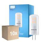 Multipack 10x Philips CorePro LED Capsule G4 Frosted 2.1W 210lm - 827 Extra Warm White | Dimmable - Replaces 20W