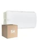 Multipack 5x Philips LED Security Ledinaire WL055V White 6W 600lm - 830 Warm White | 374x150mm - IP65