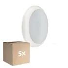 Multipack 5x Philips LED Bulkhead Ledinaire WL070V Gen 2 White 17W 1700lm - 830-840 CCT | 300mm - IP65