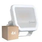 Multipack 4x Ledvance LED Floodlight Aluminium White 17W 2400lm 100D - 840 Cool White | IP66 - Symmetrical